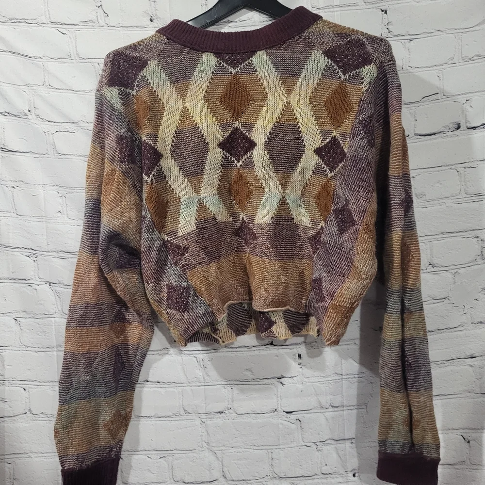 Free People Geometric Patterned Sweater - Multicolor